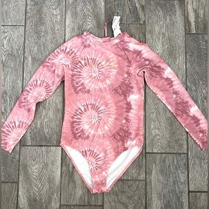 ROXY GIRLS LONG SLEEVE SWIMSUIT - SIZE 12